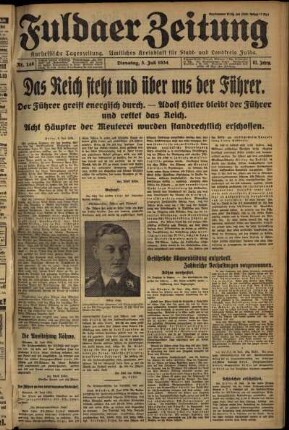 Ausgabe vom Dienstag, den 03. Juli 1934.