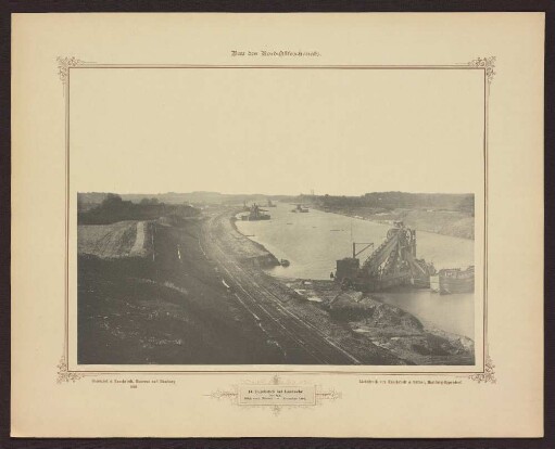 14. Durchstich bei Landwehr km 85,5 Blick nach Westen. - November 1890.