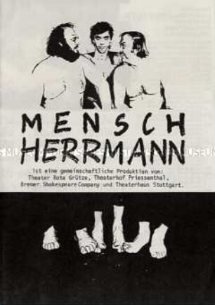 Programm zum Theaterstück "Mensch Herrmann"