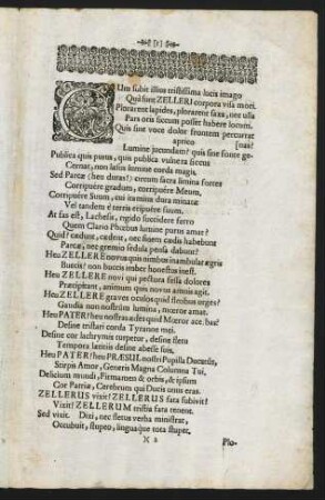 3-4 Lesus Feralis In Obitum Viri Perquam Reverenda Dignitate...