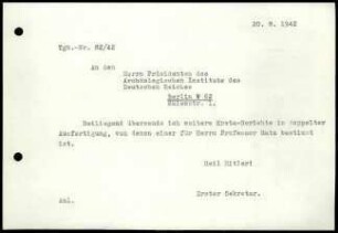 W. Wrede an M. Schede