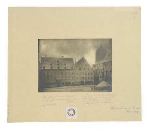 Weinhof. Nordseite. Um 1870. Photographie