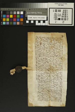 Ibersheim: Concordia inter domum Theutonicum in Confluentia et Capitulum Ecclesie St. Pauli Wormat. super hubarus in Ibersheim