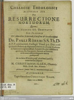 21: De resurrectione mortuorum