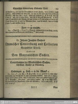 Neundter Theil, Handelnd Von Martialischen Sachen