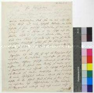 Brief von Eduard von Simson an einen Unbekannten