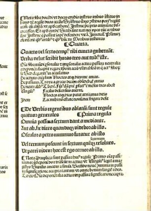 De Verbis regentibus ablativo sunt regule quatuor generales