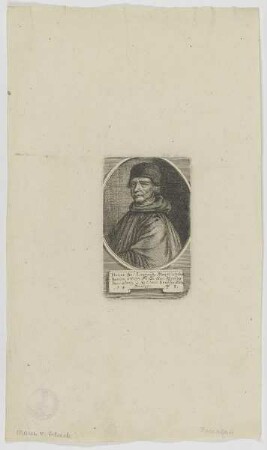 Bildnis des Leonardus Marer de Vilsek