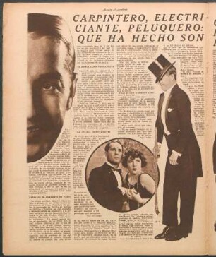 Carpintero, electricista, pintor, comerciante, peluquero: He ahí el hombre que ha hecho son reír al mundo