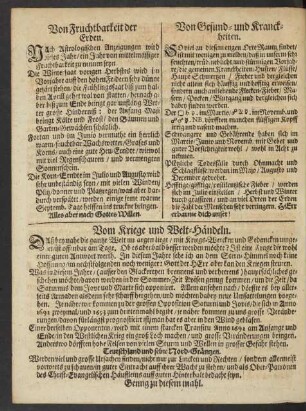 Von Fruchtbarkeit der Erden.