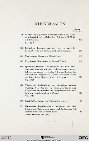 Kleiner Salon (Nr. 159-220)