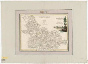 Karte von Niederschlesien, 1:600 000, Kupferstich, 1779