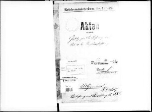 Gesetz zur Ausführung des Artikels 18 der Reichsverfassung: Bd. 1