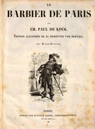 Le barbier de Paris