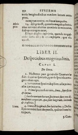 Liber II. De speciebus magnitudinis.
