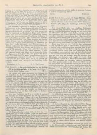 233-234 [Rezension] Pott, August, Der griechisch-syrische Text des Matthäus e 351 im Verhältnis zu Tatian ssc de Ferrar
