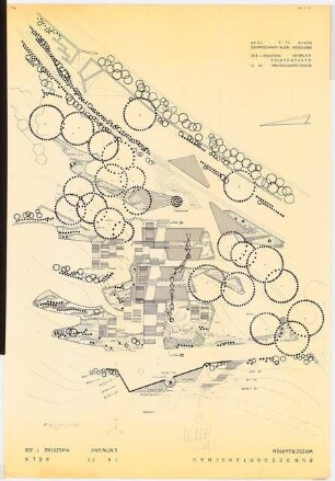 Bundesgartenschau 1971, Köln: Wassergarten Lageplan 1:200