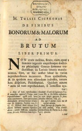 De finibus bonorum et malorum : libri V