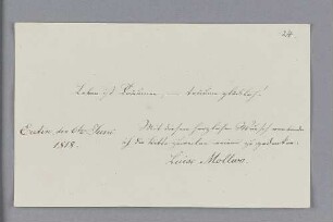 Luise Mollwo. – Eutin, 06.06.1818