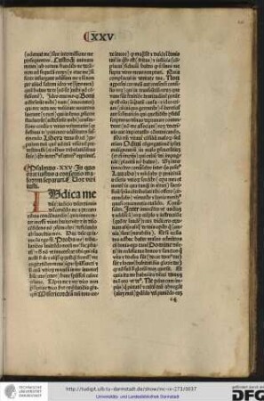 Psalmus XXV, in quo orat iustus a consortio malorum separari. Vox viri iusti.