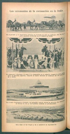 Las ceremonias de la coronación en la India - [Ilustración]