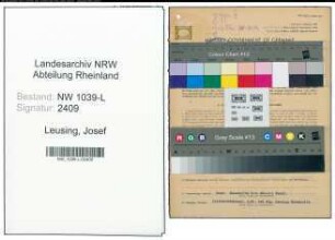 Entnazifizierung Josef Leusing , geb. 20.10.1902 (Landwirt)