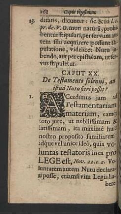 Caput XX. De Testamento solenni