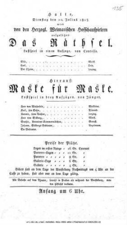 Maske für Maske