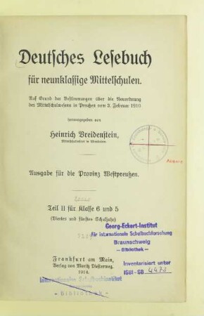 Teil 2 für Kl. 6 u. 5: (Viertes und fünftes Schuljahr)