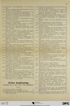 Dritter Auktionstag, Samstag, den 25. April 1931, 3 Uhr nachmittags (Nr. 431-637)