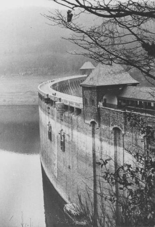 Edertalsperre bei Niedrigwasser