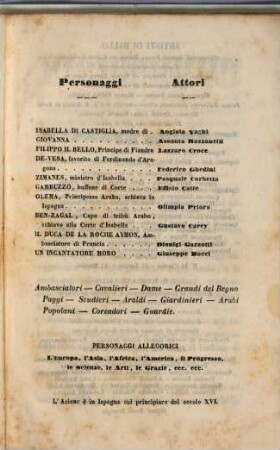 Olema la schiava : ballo ; da rappresentarsi nell'I. R. Teatro alla Scala il carnovale 1854 - 55