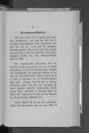 Verantwortlichkeit.