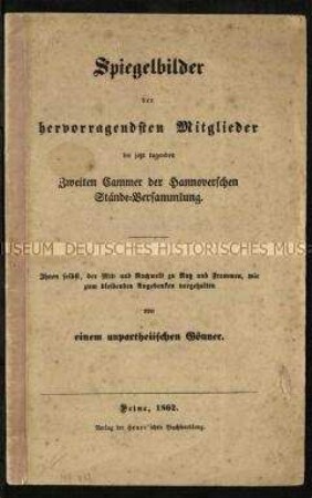Abhandlung über die Mitglieder der Ständeversammlung von Hannover