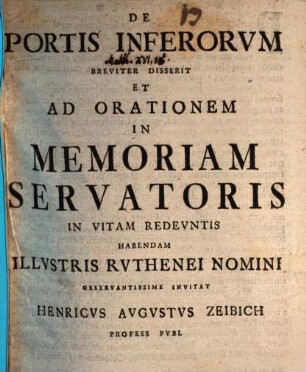 De portis inferorum breviter disserit