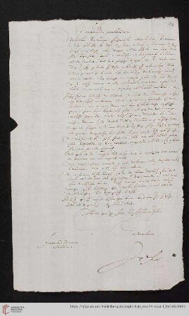 Brief von Johann Valentin Andreä an Philipp Hainhofer