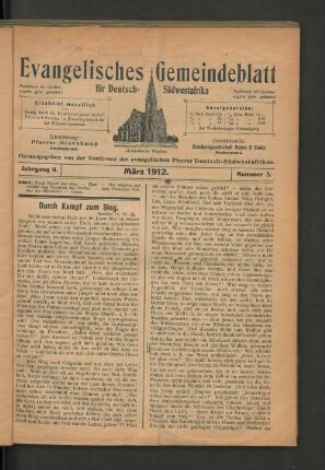 Jahrgang II. März 1912. Nummer 3.