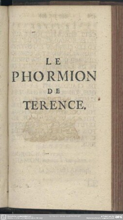 Le Phorimon De Terence