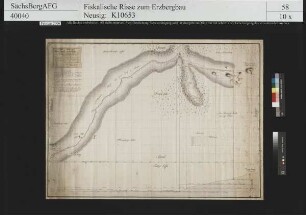 König David Fundgrube am Hinteren Schreckenberg bei Frohnau, Treibeschacht und Tagessituation von der Zschopau bis zum Einfall des Greifenbaches