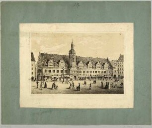 Westansicht des Alten Rathauses am Markt in Leipzig