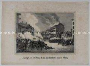 Kampf an der Porta Cosa zu Mailand am 22. März 1848