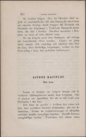 Sjunde Kapitlet. Det inre.