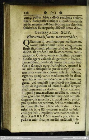 Observatio XCIV. Rheumatismus universalis