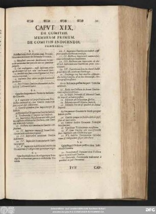 Caput XIX. De Comitiis.