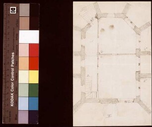 [Plan für eine neue Treppenanlage in der Kilianskapelle (Lyceum 1604-1871)]