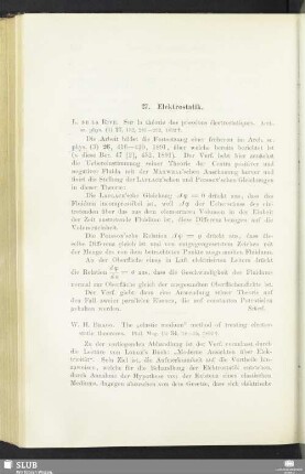 27. Elektrostatik