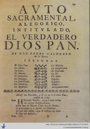El Verdadero Dios Pan.