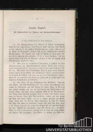 Zweites Kapitel. Die Bestandtheile des Bodens und Bodenverbesserungen.