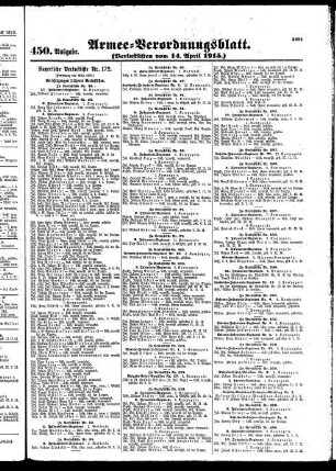 450.Ausgabe. Mittwoch, 14. April 1915