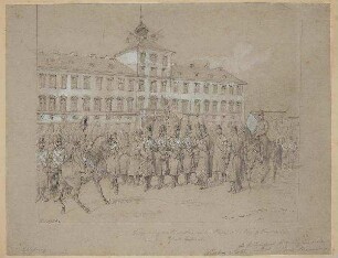 Ordensverleihung an preußiische Truppen 1864